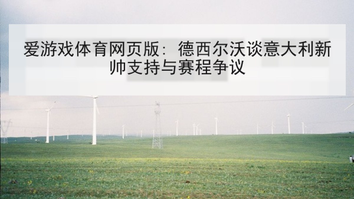 爱游戏体育网页版: 德西尔沃谈意大利新帅支持与赛程争议