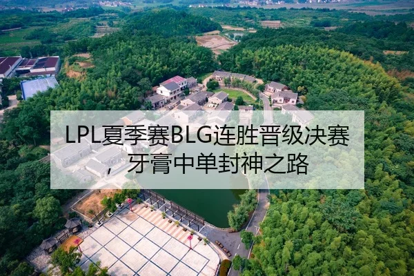 LPL夏季赛BLG连胜晋级决赛，牙膏中单封神之路