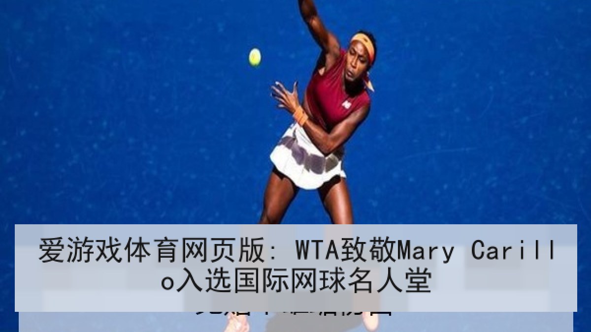 爱游戏体育网页版: WTA致敬Mary Carillo入选国际网球名人堂 爱游戏体育网页版: WTA致敬Mary Carillo入选国际网球名人堂